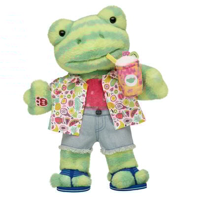 Watermelon Frog Stuffed Animal Smoothie Gift Set